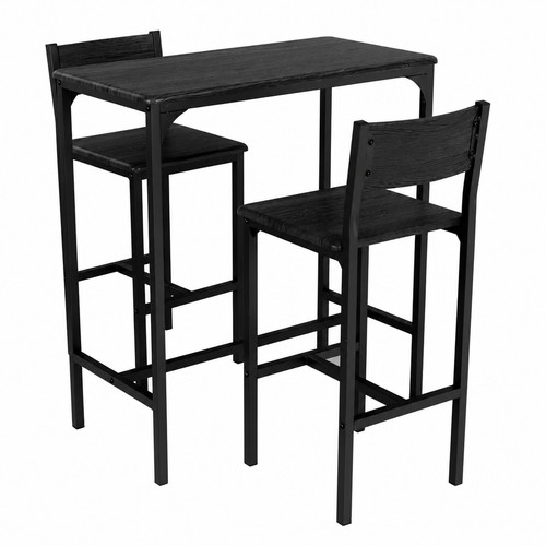 Set tavolo sgabelli nero - set, e