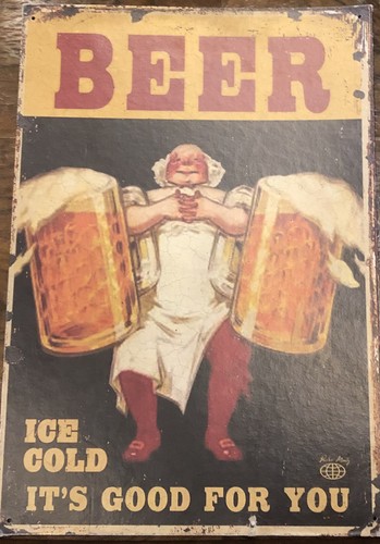 Birra locandina pubblicitaria - birra,