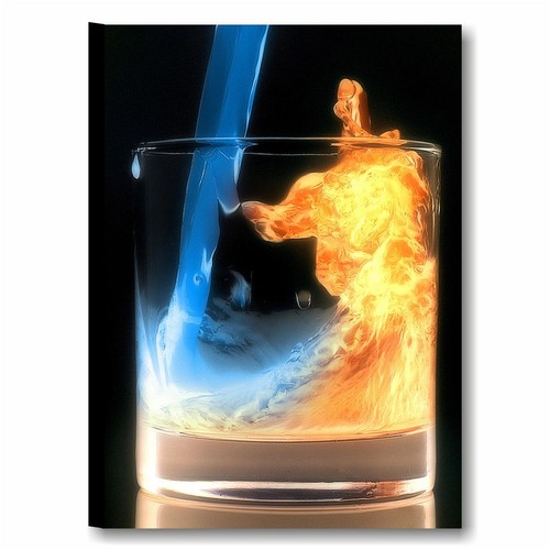 Cocktail astratto quadro - quadro, su