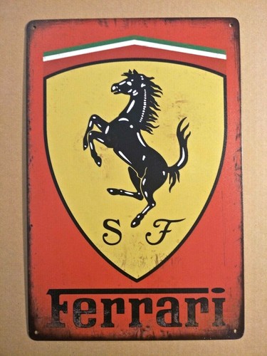 Targa ferrari car auto stampa
