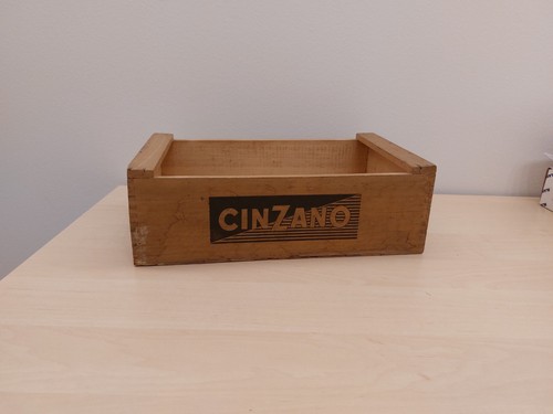 Cinzano cassetta legno vintage - cinzano,