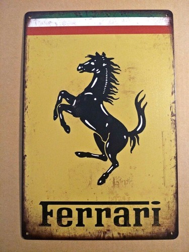 Targa ferrari auto stampa