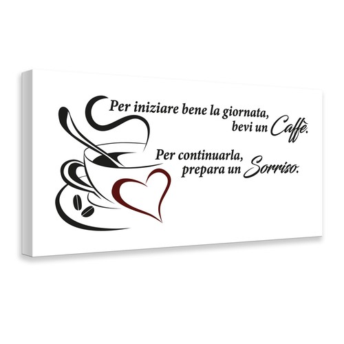 Quadro moderno con - , scritta