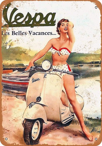 Targa moto vespa - , pinup