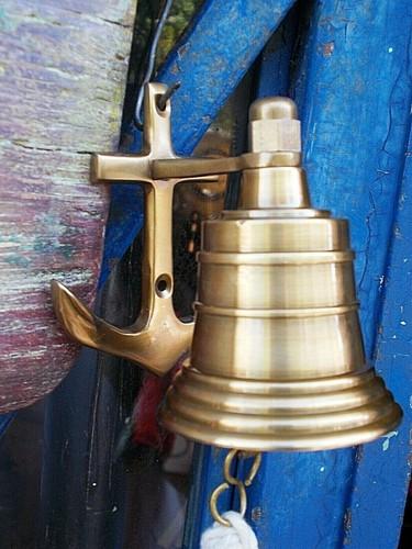 Campana con ancora ottone - campana,